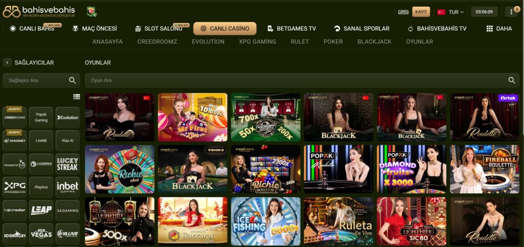 bahisvebahis canlı casino